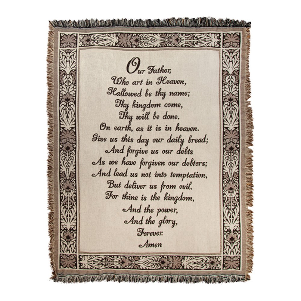 Our Father Who Art in Heaven 2-Layer Throw AFINHV