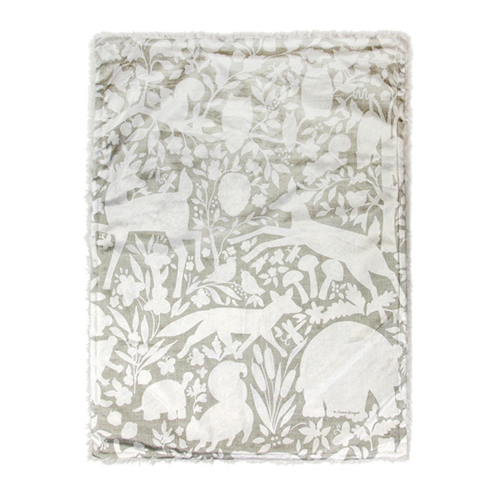 Burlap Woodland Blanket AIIZBW