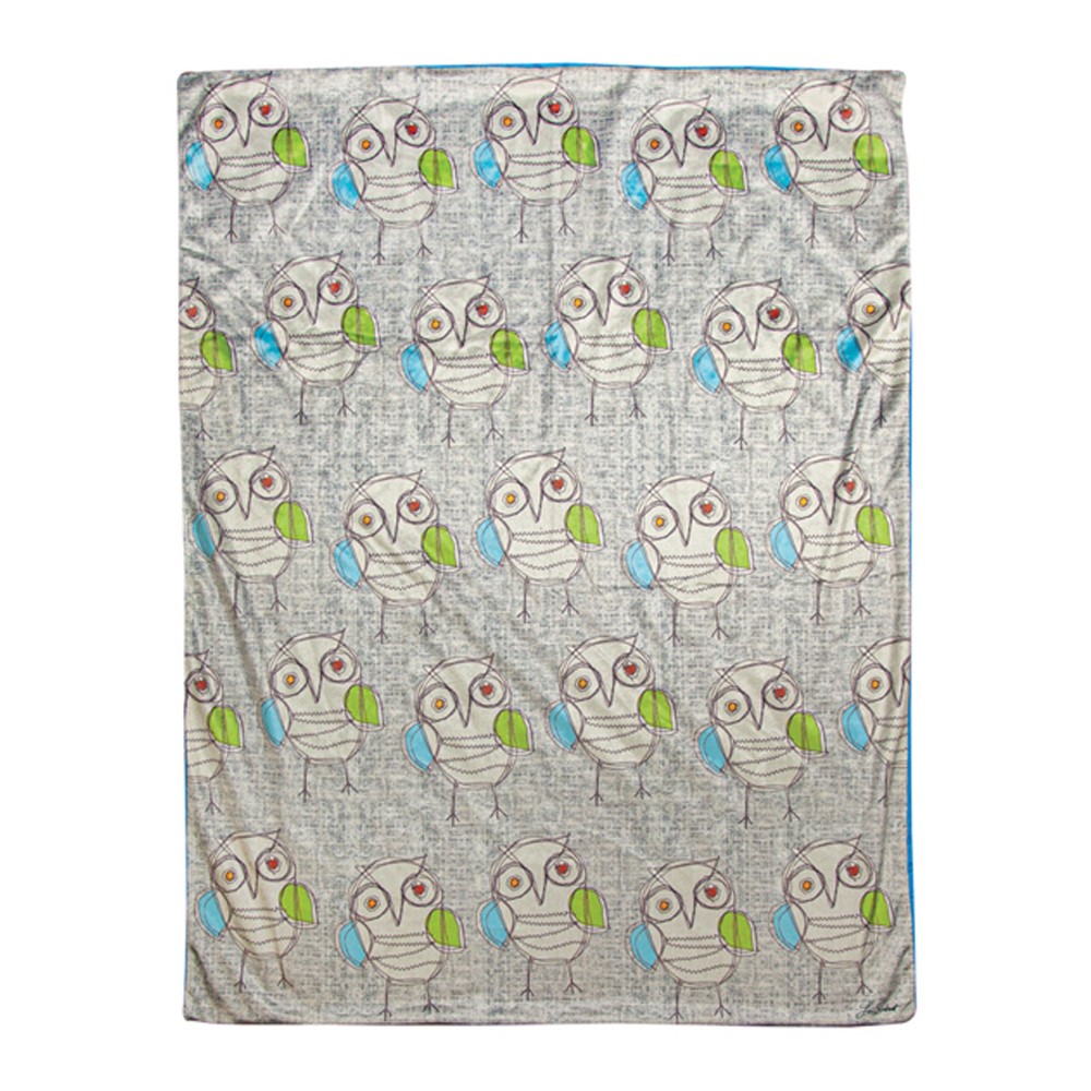Stitch Happy Owl 2-Layer Throw AIIZOW