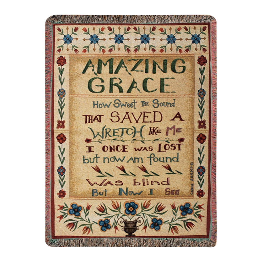 Amazing Grace Tapestry Throw ATAMG