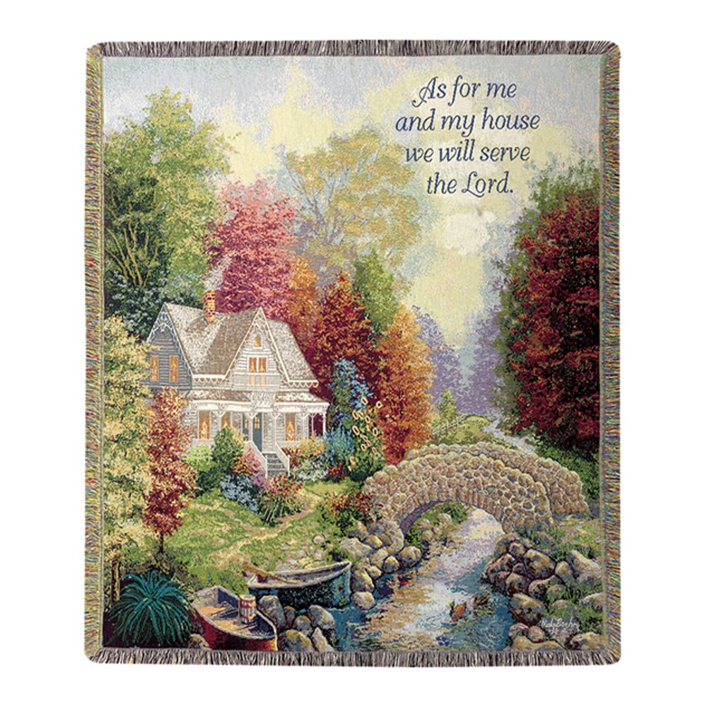 Autumn Tranquility w/ Verse Tapestry Throw ATBATV