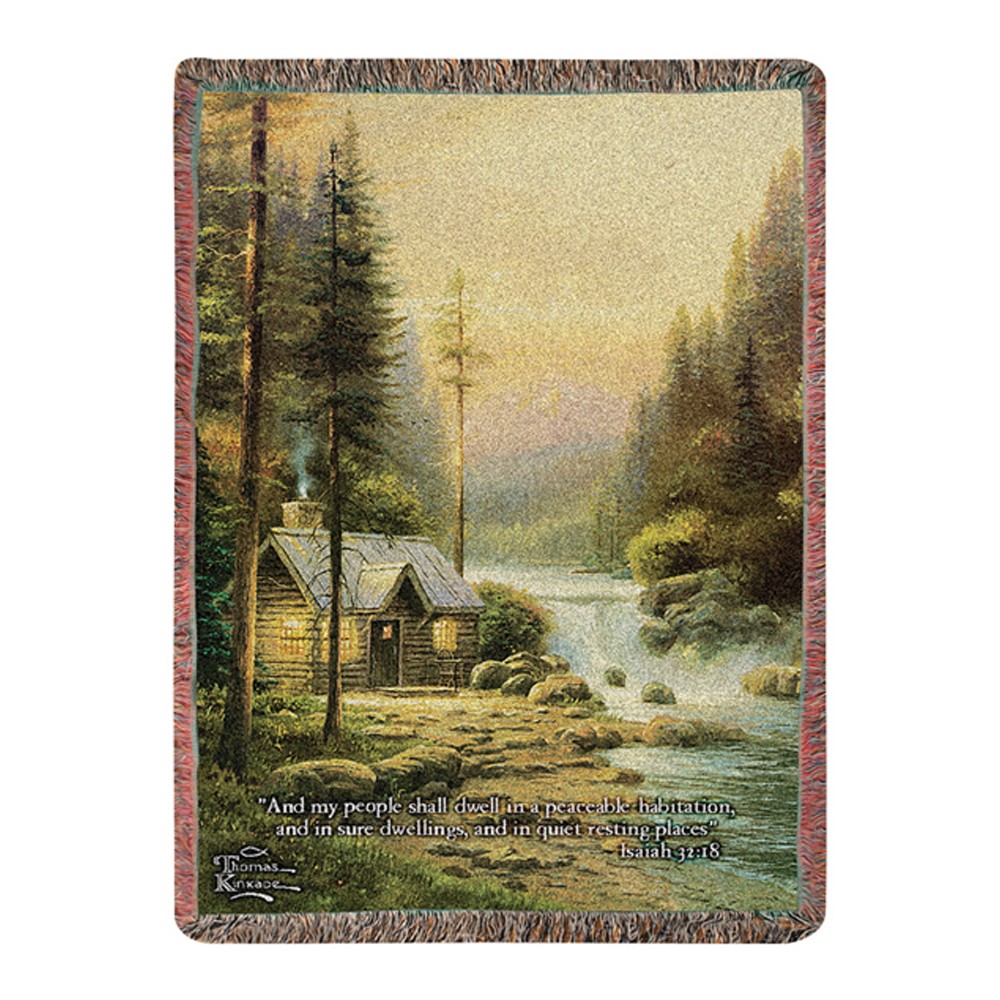 Evening In Forest Tapestry Throw ATEFR