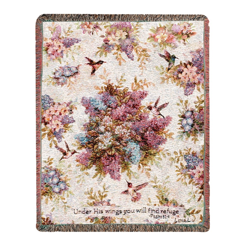 Whisper Wings w/ Verse Tapestry Throw ATLWWV