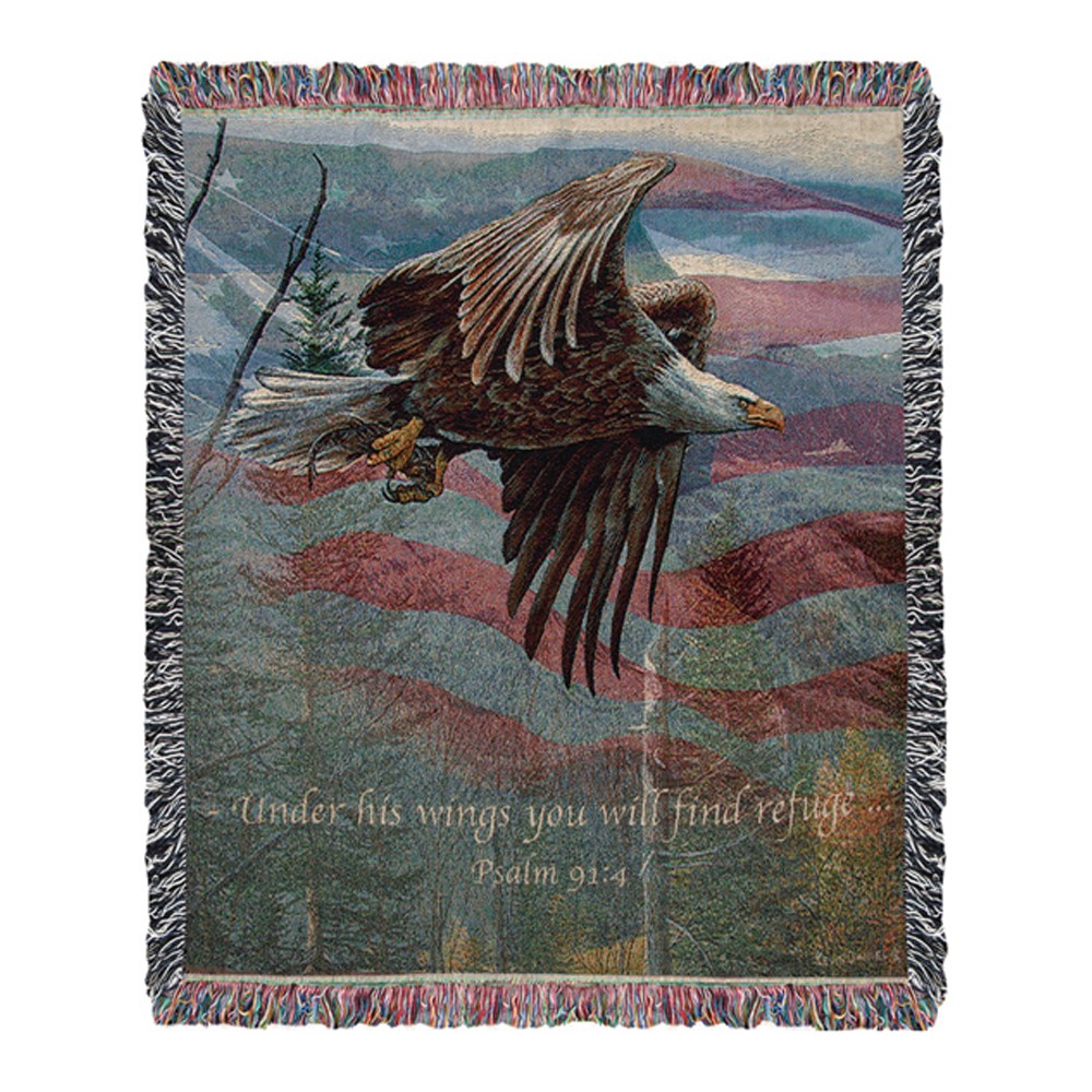 May Freedom Forever Fly Tapestry Throw ATMFFF