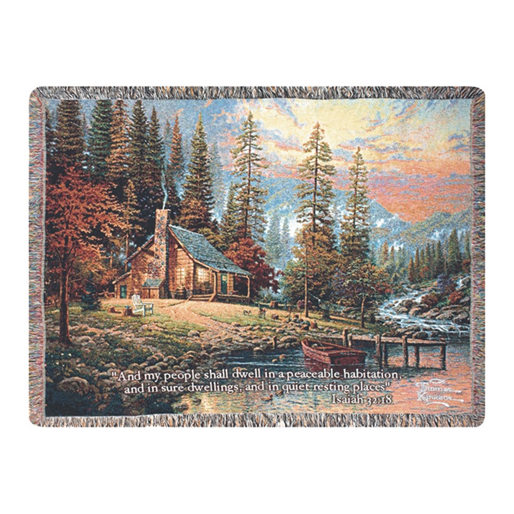 A Peaceful Retreat Tapestry Throw ATPERV