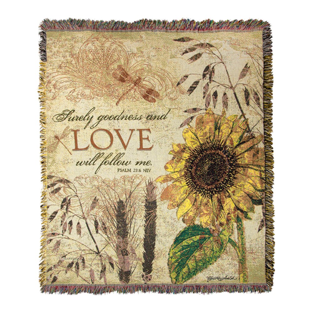 Surely Goodness And Love Tapestry Throw ATSGAL