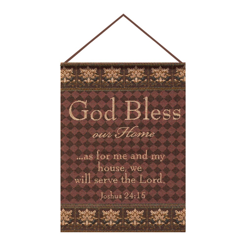 God Bless Our Home Tapestry Bannerette HWGBHM