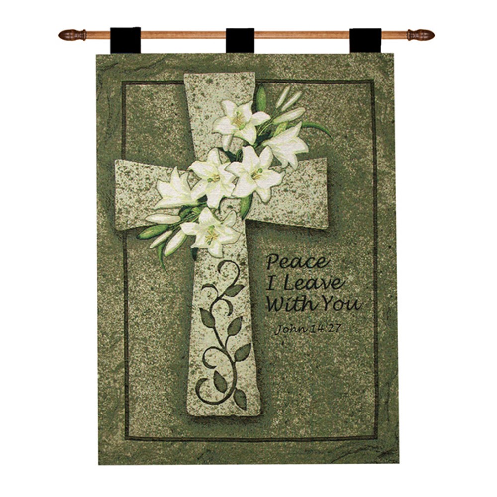 Peace I Leave With You Tapestry Wall Hanging HWPILW