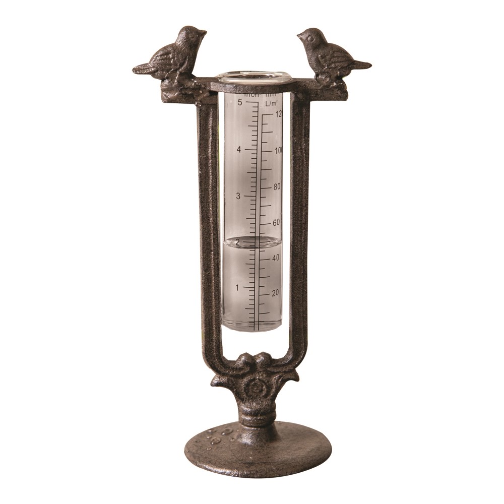 Tweet Home Metal Bird Rain Guage IMRGTH