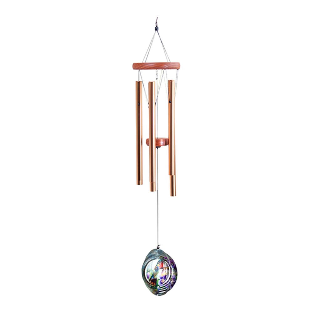 Metal Spinner Hummingbird Wind Chime IMWCSH