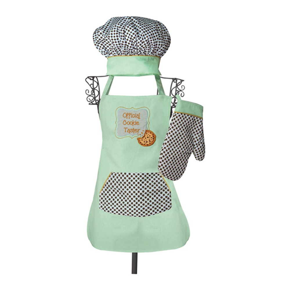 official Cookie Taster Apron 3-Piece Set IOIZCT