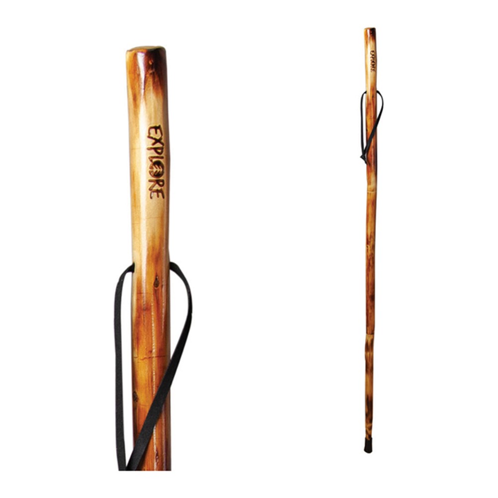 Explore Take A Hike Walking Stick w/ Compass & Pouch IWTHEX