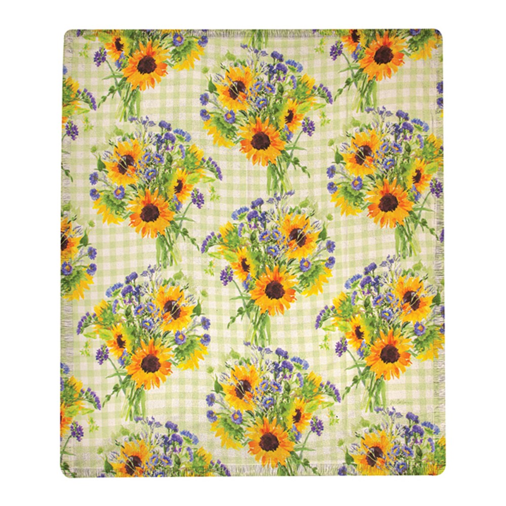Sunflower Bouquet Poly Throw SASBS