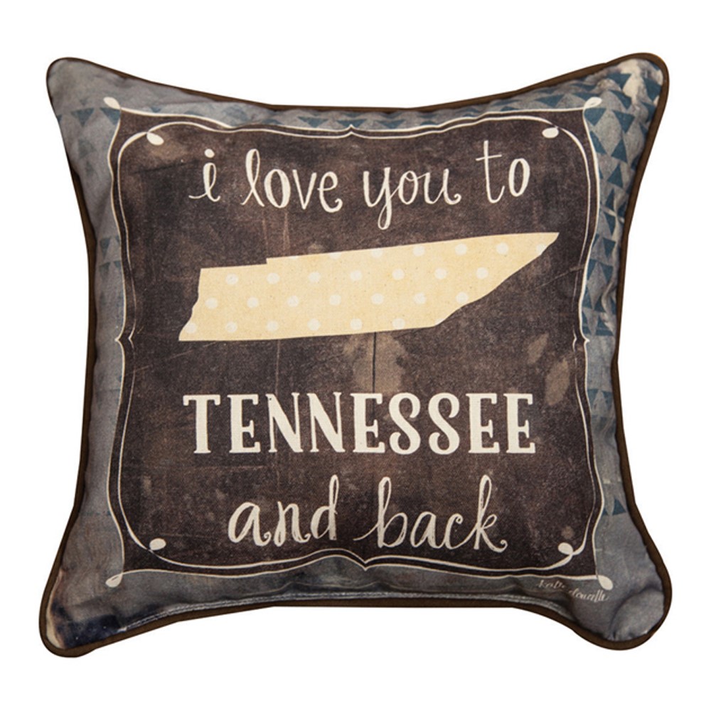 I Love You To Tennessee & Back Pillow SDPLTN