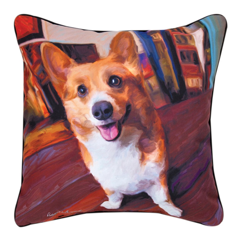 Corgi Get Low Pillow SLCGGL