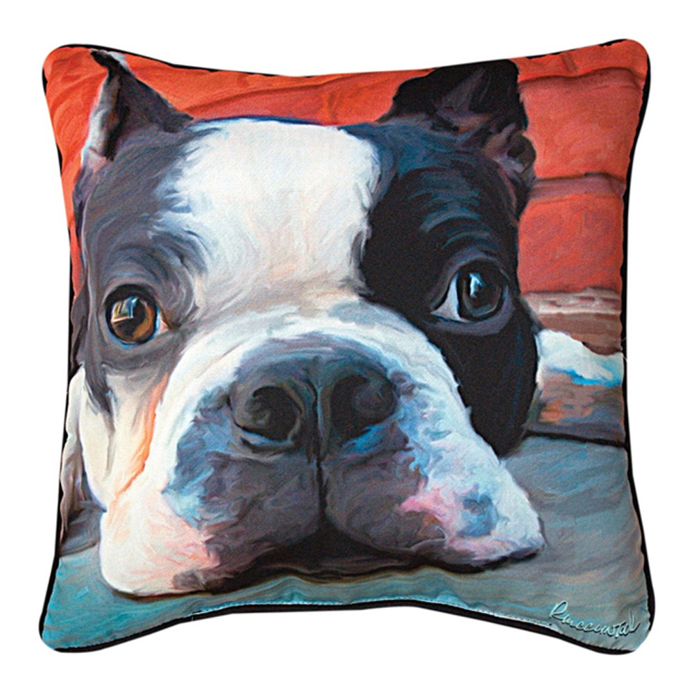 Moxley Boston Terrier Pillow SLMXBT