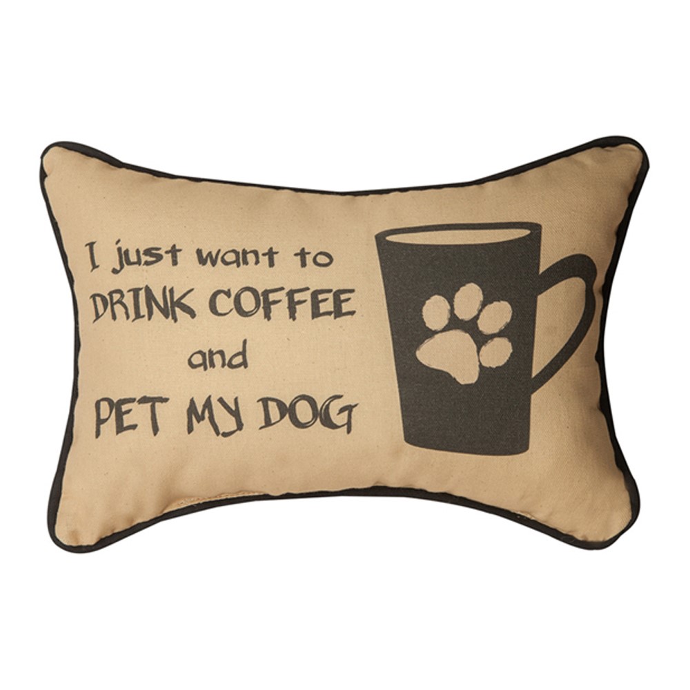 I Just Wanted To Drink Coffee & Pet Pillow SWDCPD