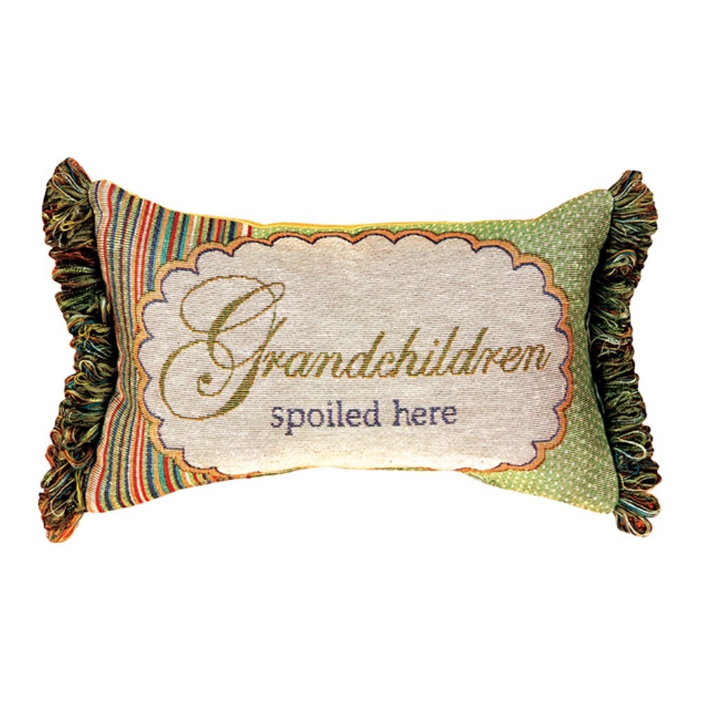Grandchildren Spoiled Here Word Pillow TWGCS