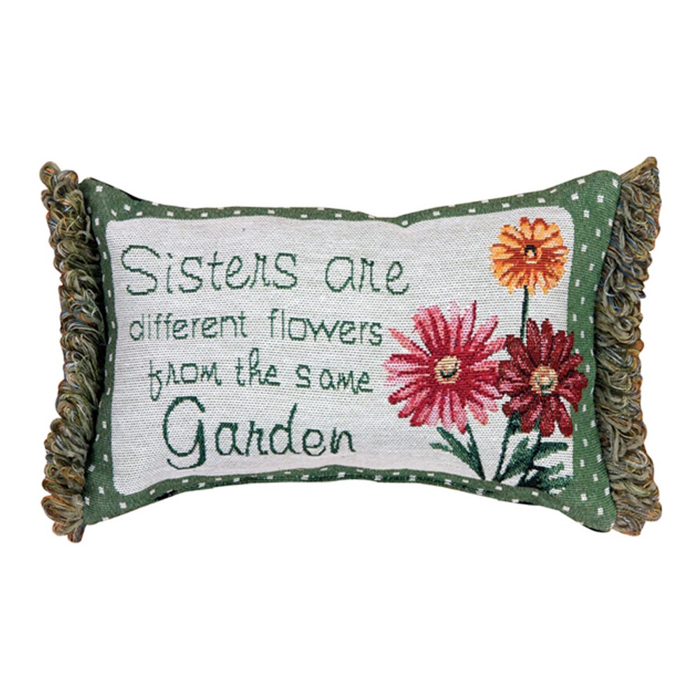 Sisters...From Same Garden Word Pillow TWSFSG
