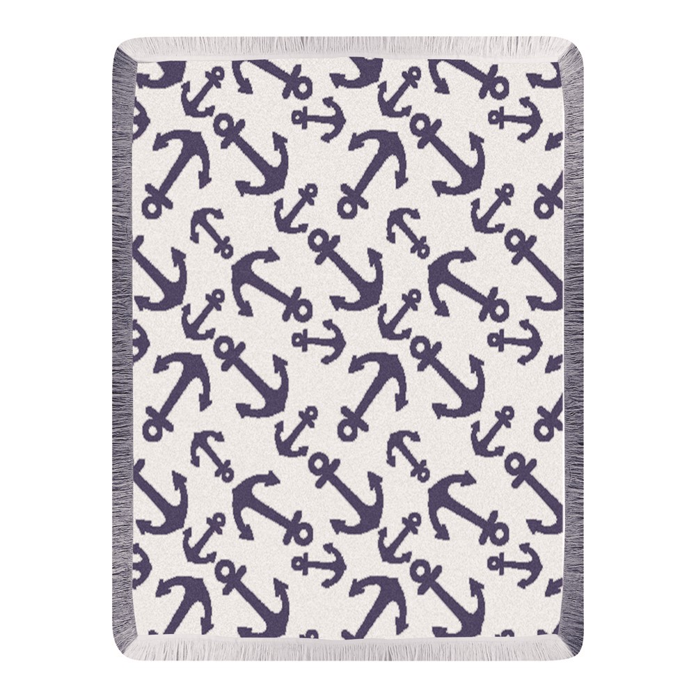 Anchor Navy Rayon Throw ATRANY