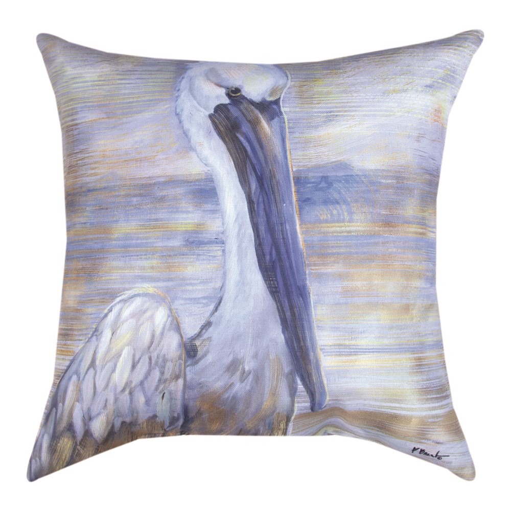 Golden Salty Pelican Climaweave Pillow SLGSP