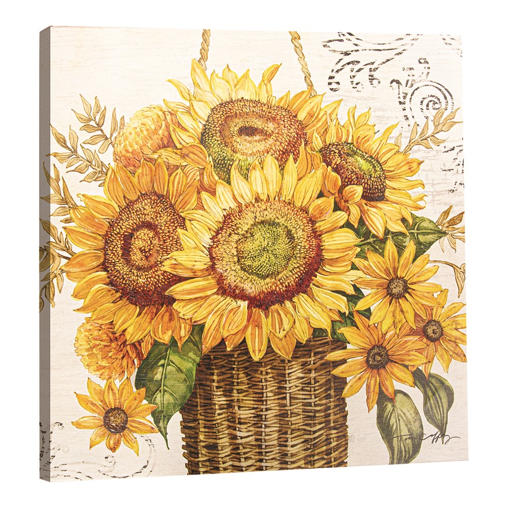 Sunflower Canvas Wall Decor IOCASN