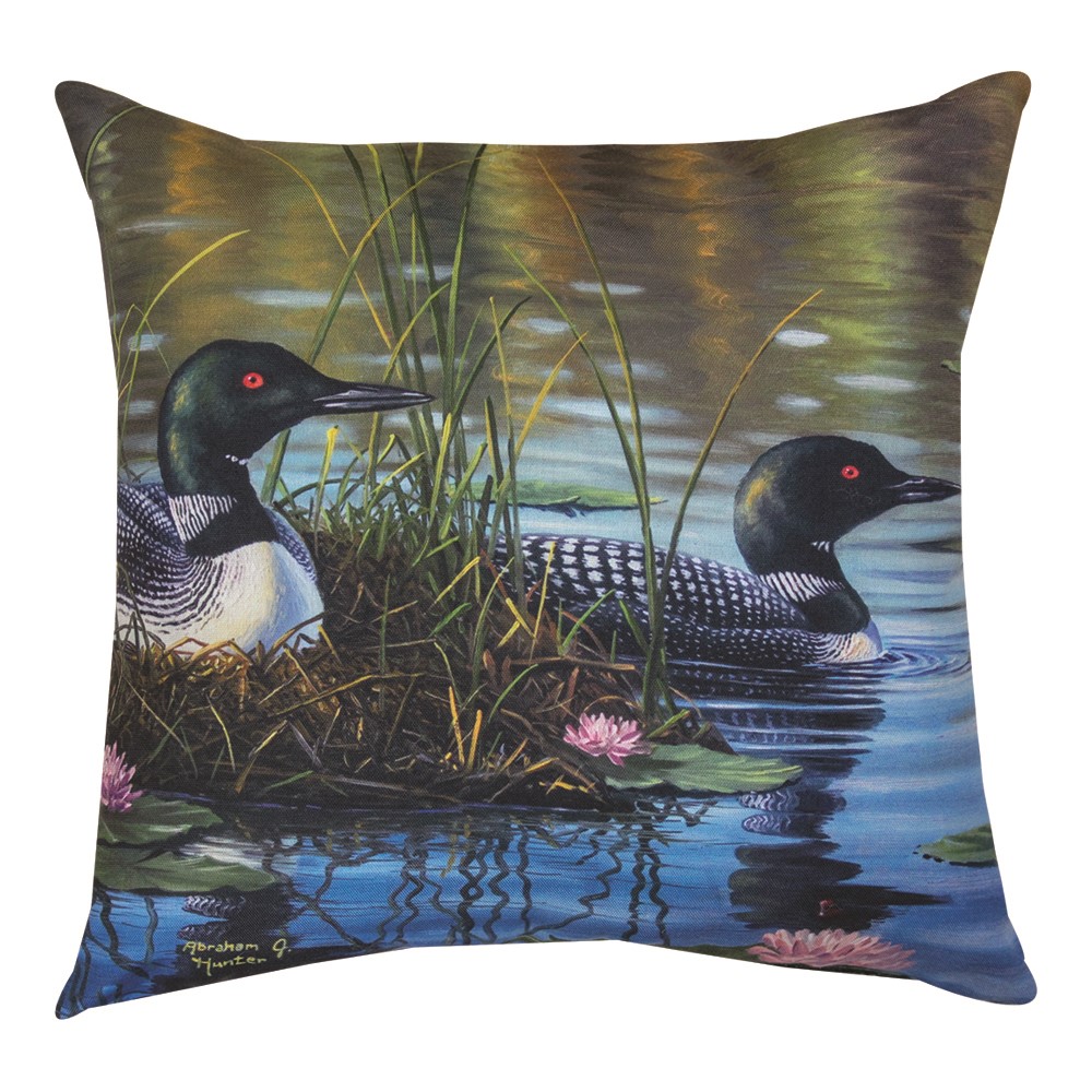 Loon Pair Climaweave Pillow SLLOP