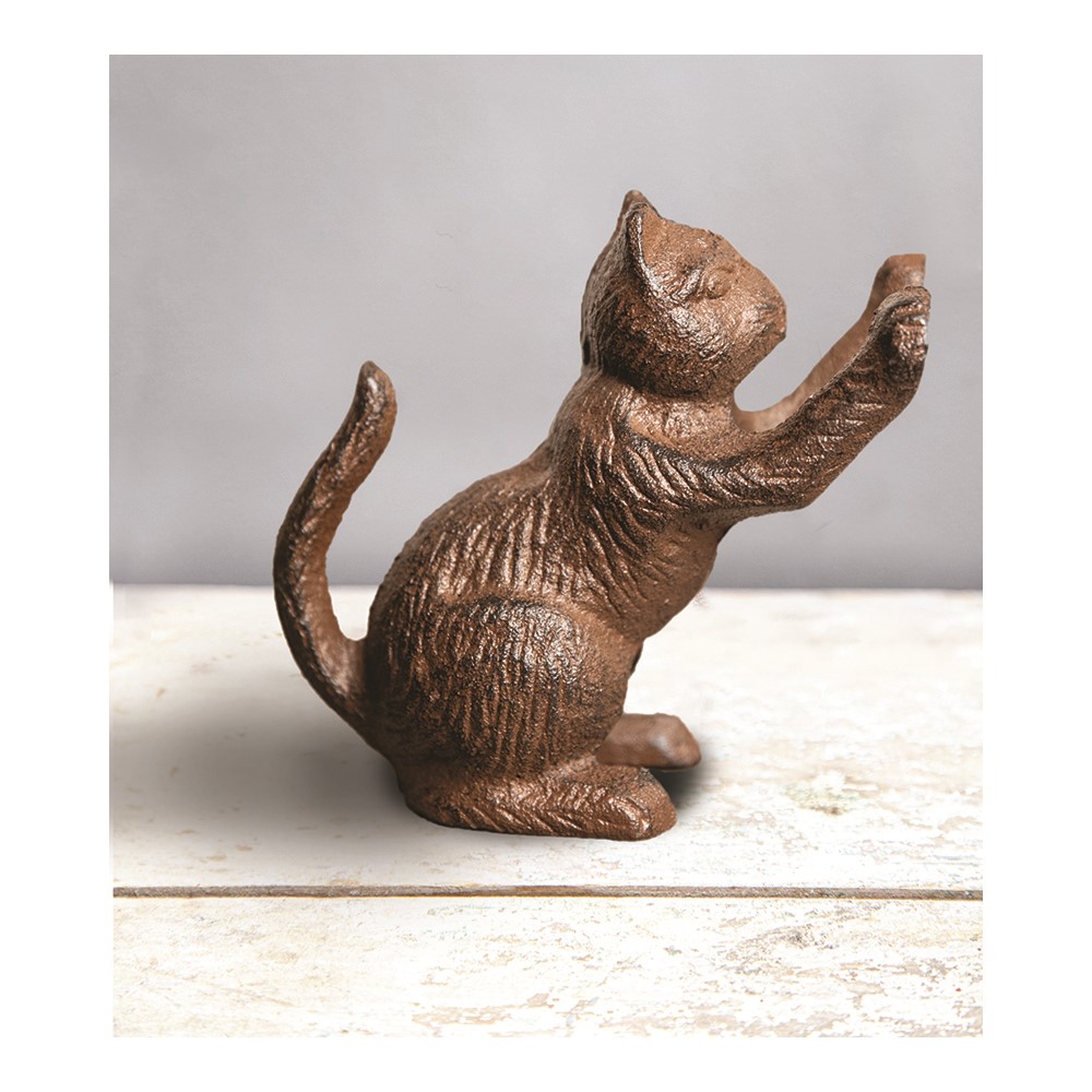 Cast Iron Cat Doorstop IMDSCA