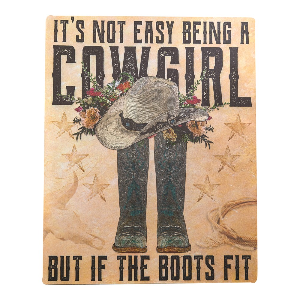 Cowgirl Boots Metal Sign IMWBCB