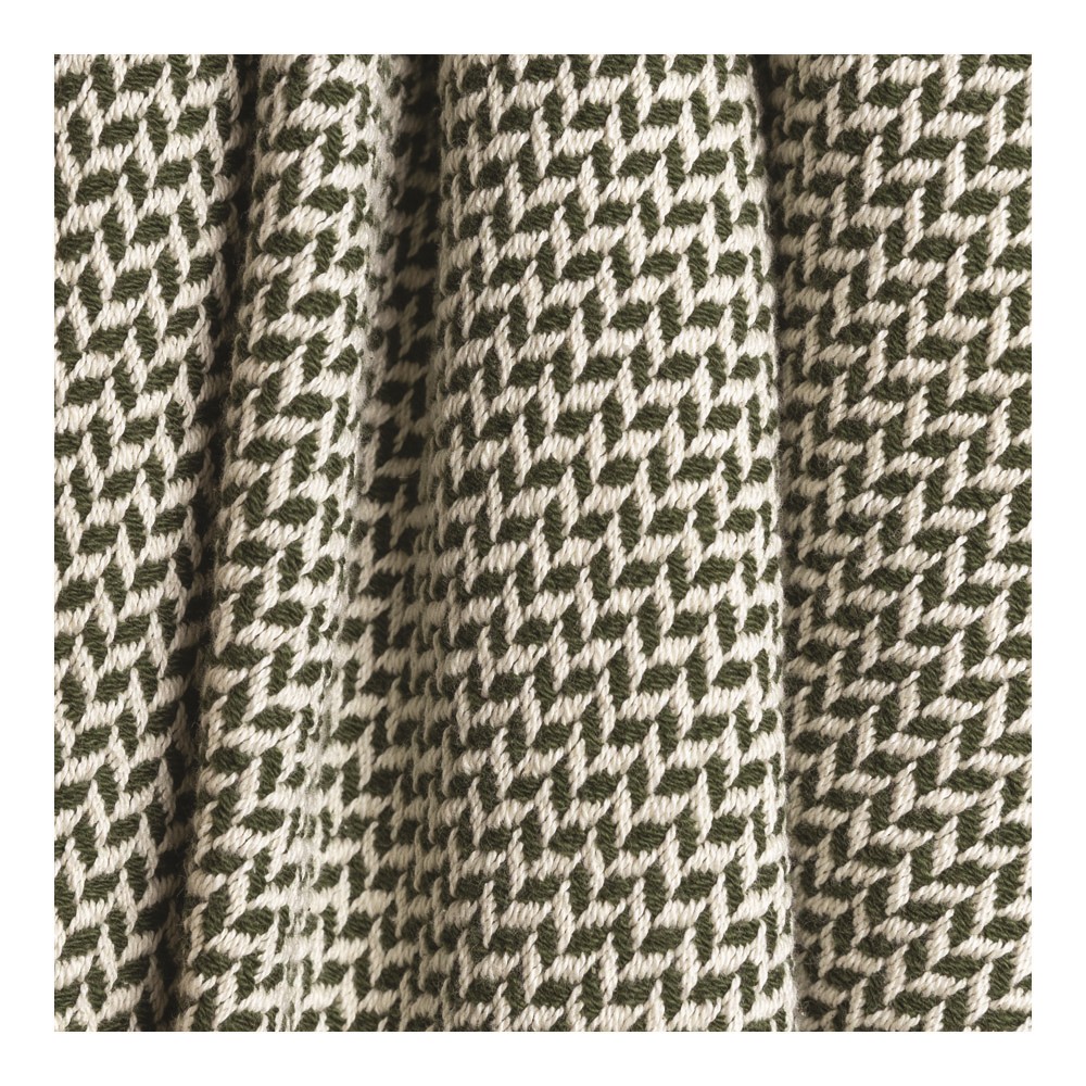 Dashing Texture Green Throw ASDTG