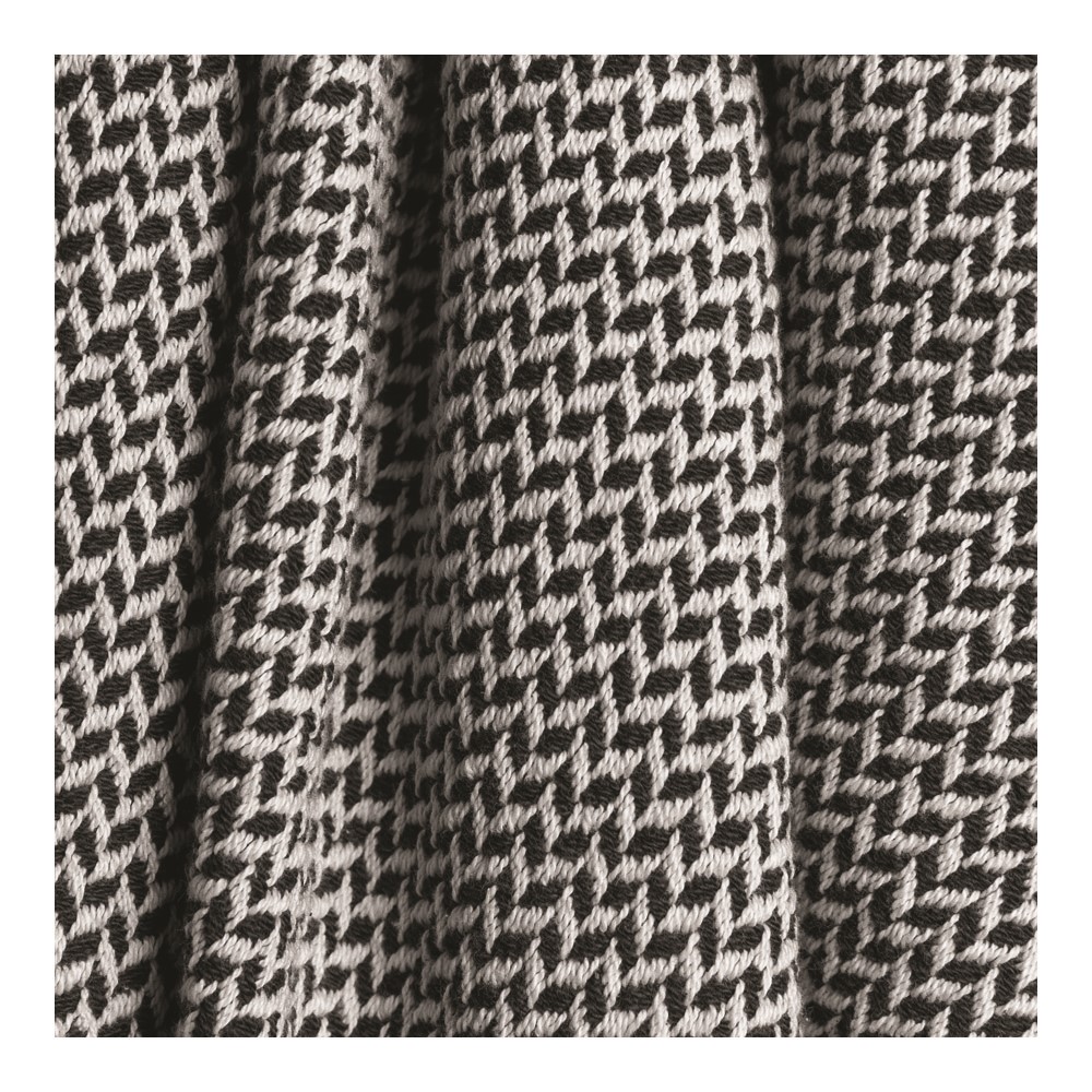 Dashing Texture Black Throw ASDTL