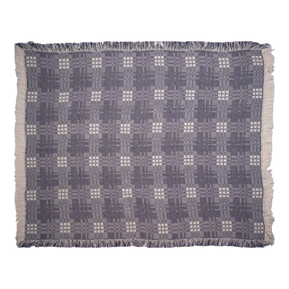 Blue Plaid 2 Layer Throw ASSPB