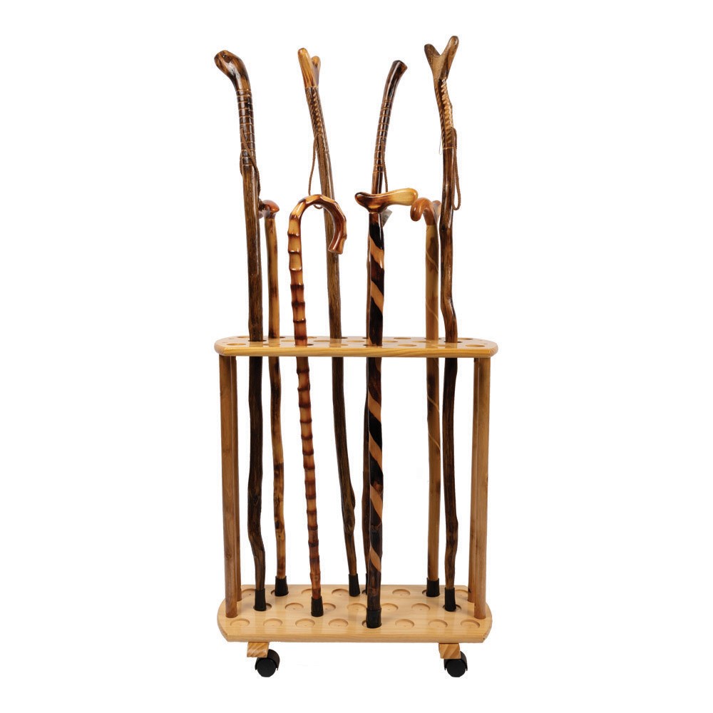 Wood Walking Stick Display IMFXMHS