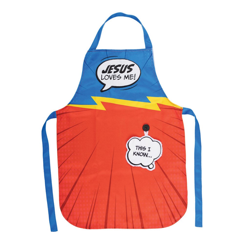 Jesus Loves Me Apron Kids Apron W/ Hand Towel IOIZJB