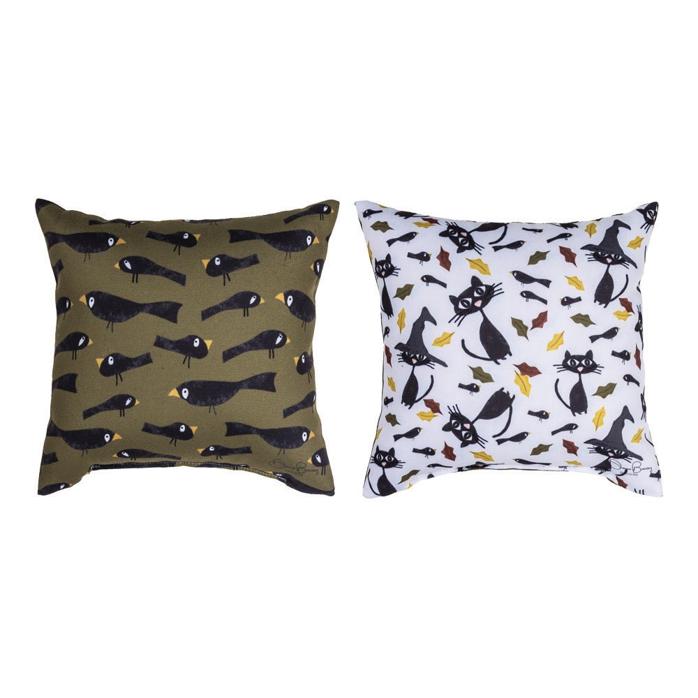 Pumpkin Spice Crows Pillow SDPUCR