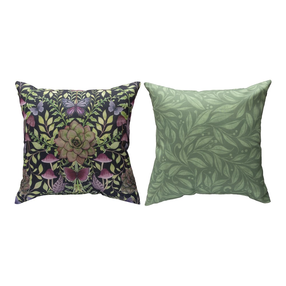 Dark Succulents Climaweave Pillow SLDSUC