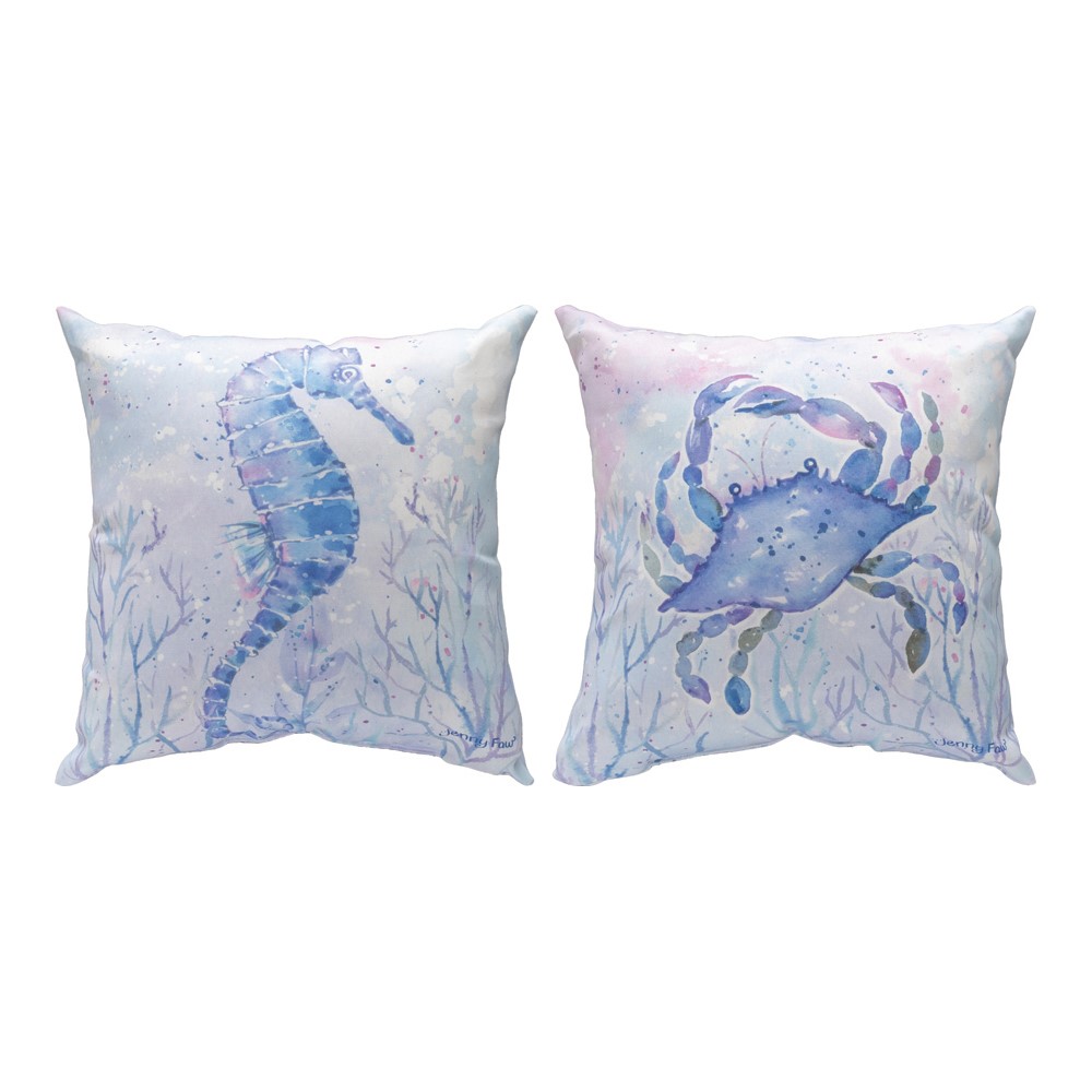 Sea Creatures With Crab Climaweave Pillow SLSCCS
