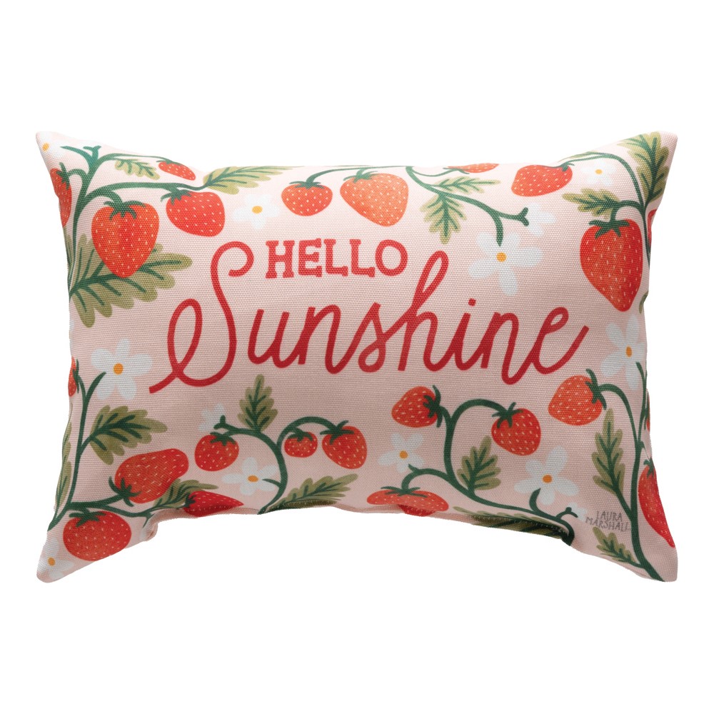 Strawberry Fields Climaweave Word Pillow SDHSU