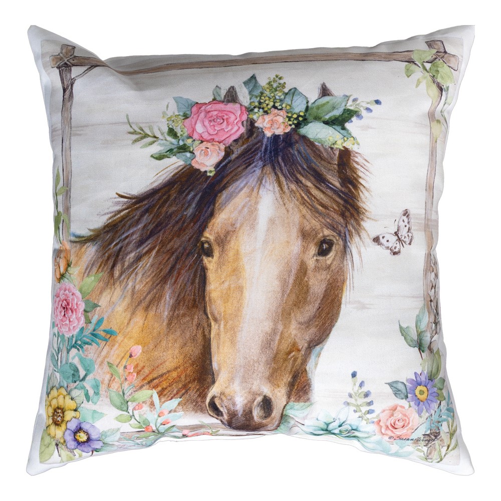 Rosewood Ranch - Horse Climaweave Pillow SLRWRH