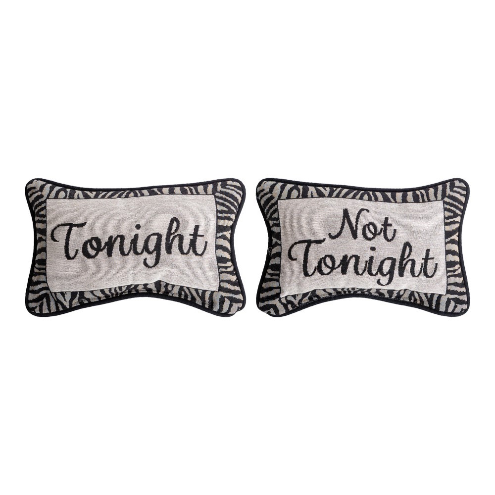 Tonight Not Tonight Word Pillow TWTNT
