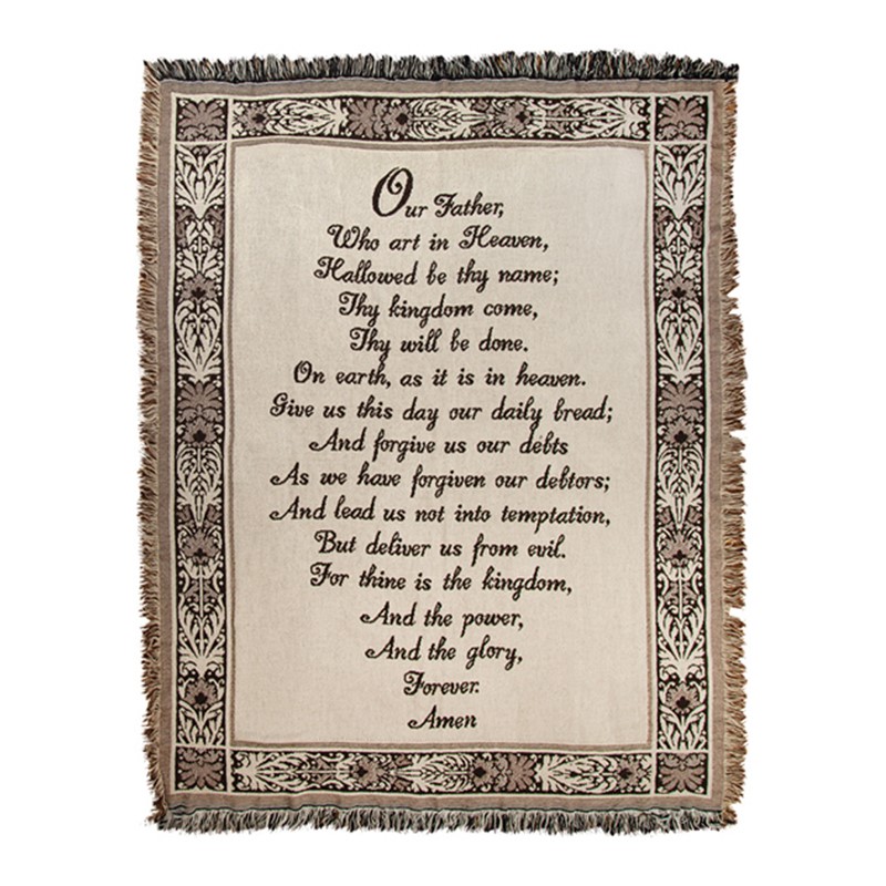 Our Father Who Art in Heaven 2-Layer Throw AFINHV