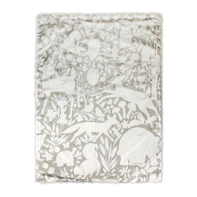 Burlap Woodland Blanket AIIZBW