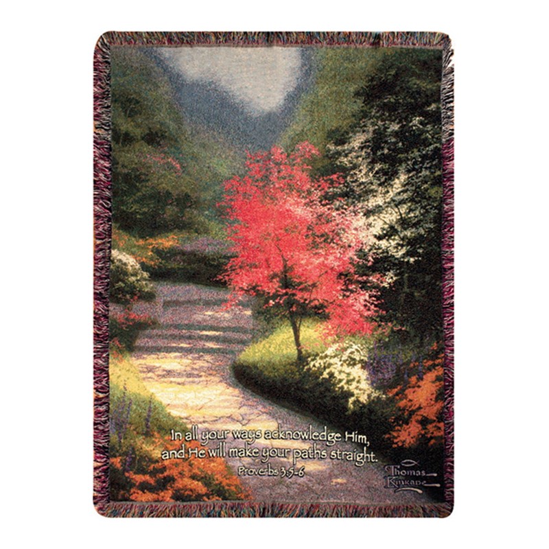 Afternoon Light Dogwood Tapestry Throw ATALD