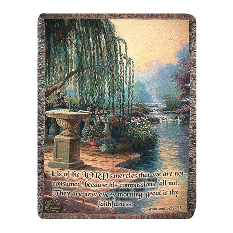 Hour of Prayer w/ Verse Tapestry Throw ATHOPV