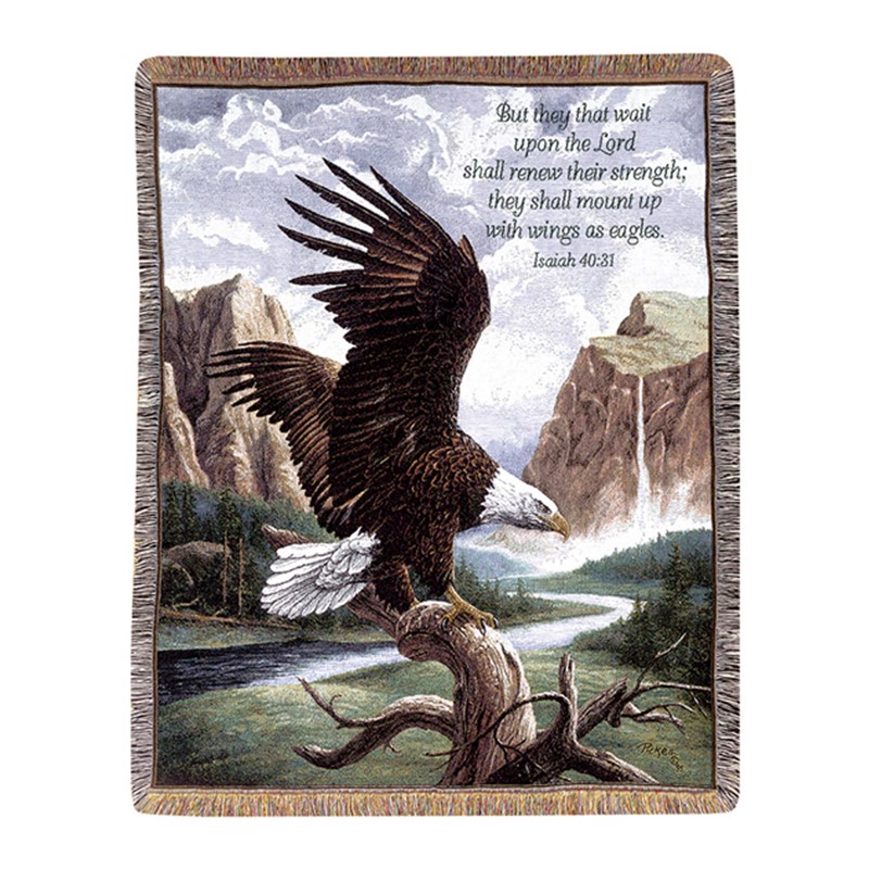 Freedom w/ Verse Tapestry Throw ATPFRV