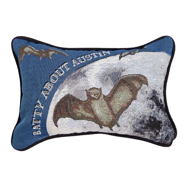 Batty About Austin Word Pillow CUSTOM-TWBATA
