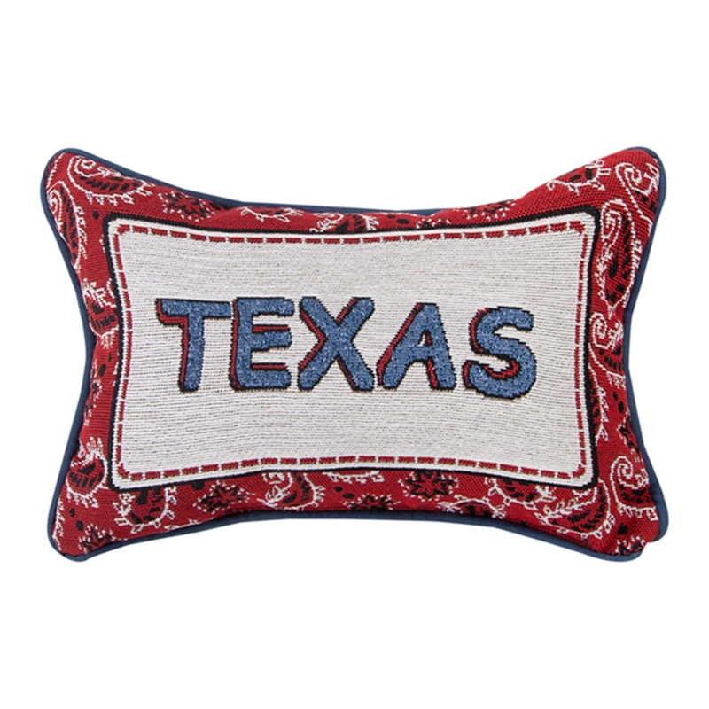 Bandana Texas Word Pillow CUSTOM-TWBDTX
