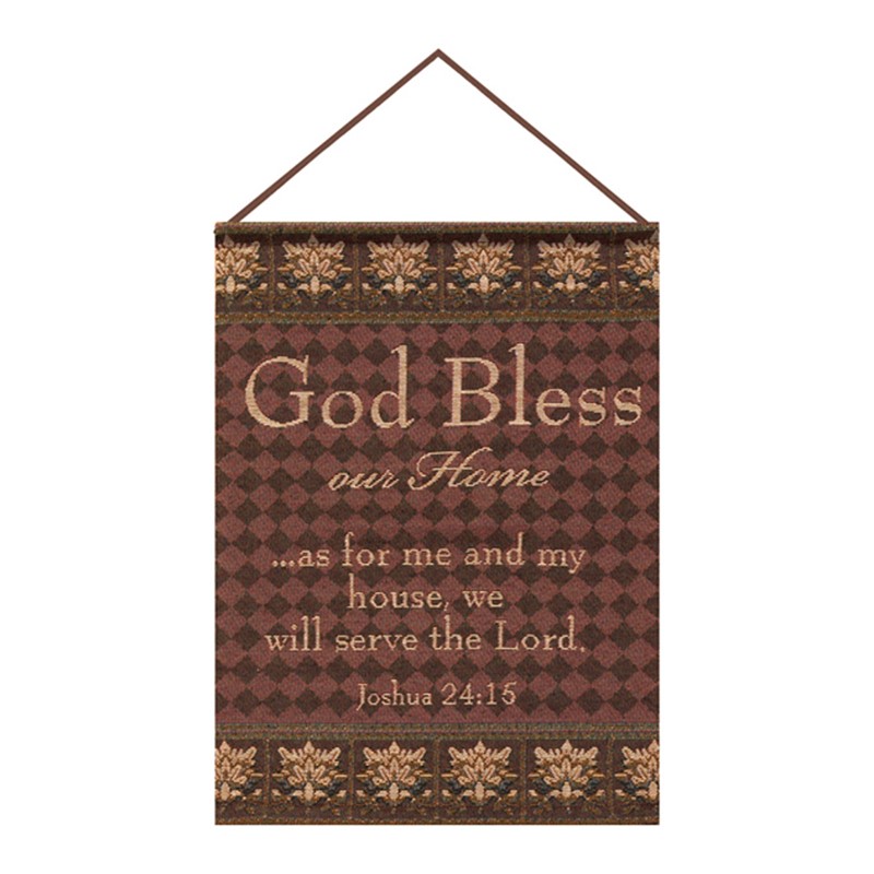 God Bless Our Home Tapestry Bannerette HWGBHM