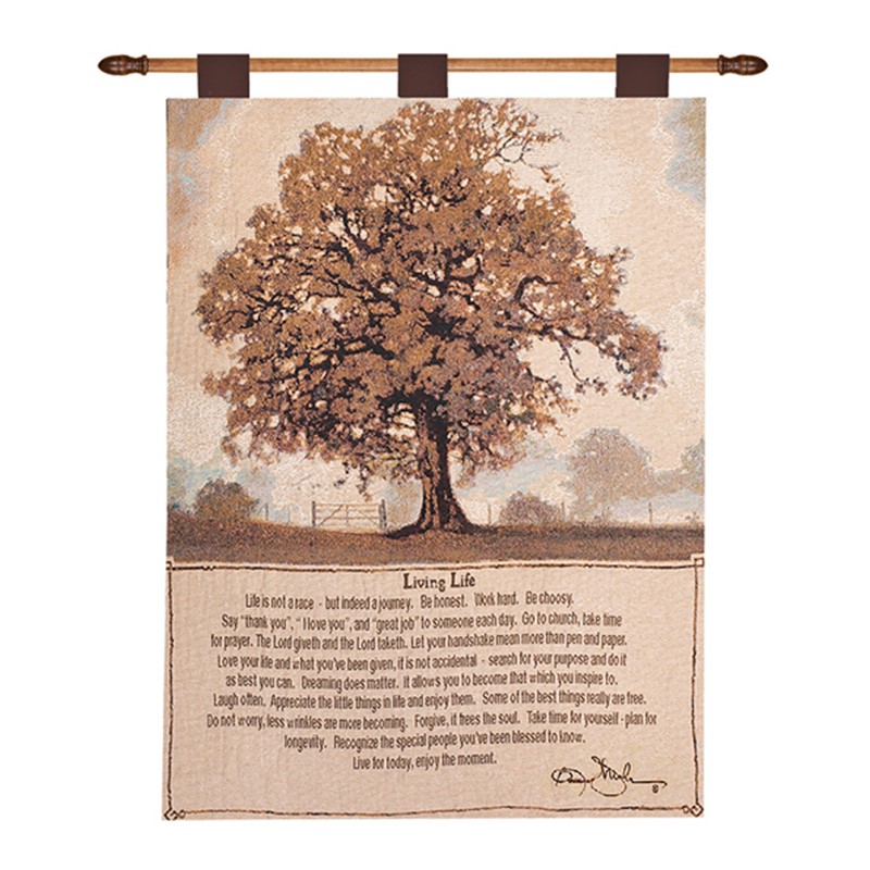 Living Life Tapestry Wall Hanging HWTLVL