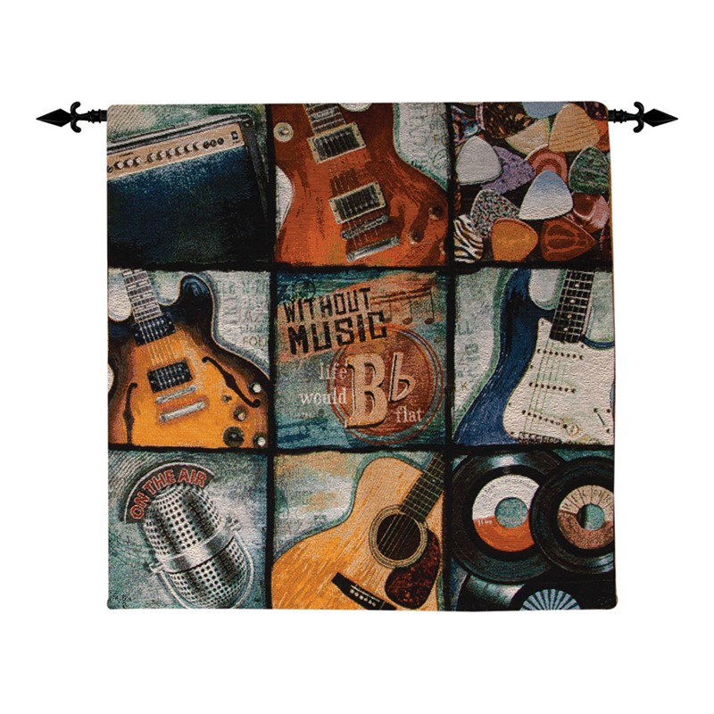 Without Music Life Would B Flat Grande Wallhanging HWWMLF